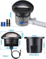 LEONLITE 5W Well Lights Landscape LED, Low Voltage Inground Lights Outdoor, 1800K/2700K/3000K/4000K/5000K | Lumora