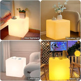15-in LED Cube Chair Lights, 16 RGB Colors Changing Light Up Cubes w/Remote, Versatile LED - Outdoor Wall Light | Lumora