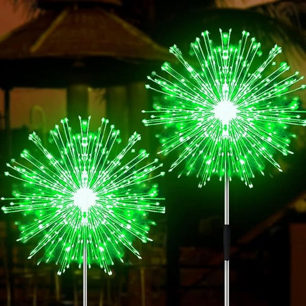 JJGoo Solar Firework Lights, 2 Pack 150 LEDs 2 Lighting Modes Solar Lights Outdoor Waterproof for Garden Patio | Lumora