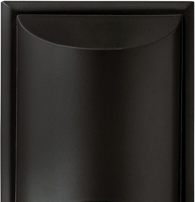 Hinkley Cascade Medium Tall Wall Mount Lantern - Aluminum, 1-Light, Amber Etched Organic Rain Glass, Dark Sky | Lumora