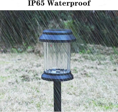 4 Pack Solar Pathway Lights Outdoor Pathway LED Solar Light IP65 Waterproof Landscape Lighting for Patio Driveway Decor (Warm White)