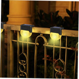 DOITOOL Solar Powered LED Stair Light Warm Outdoor Step Lamp for Fence Handrail Easy Installation Weather Resistant | Lumora