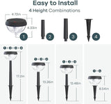 Linkind Solar Pathway Lights 8 Pack, Solar Lights Outdoor Warm White Waterproof, Adjustable Solar Powered for | Lumora