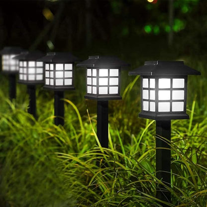Solar Lights Outdoor Garden Solar Garden Lights Outdoor Waterproof for Pathway Led Solar Pathway Lights Yard Lights for Patio Driveway Lawn Backyard Sidewalk Lighting Create Atmosp