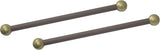 Solus SCA-335BZ-2PK 15" Aluminum Cross Arm Ladder Rest for Outdoor Lamp Posts and Poles, Easy to Mount, Maintenance | Lumora
