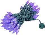 Novelty Lights 24FT 70 LED C6 Christmas String Lights, Outdoor Tree Commercial Grade Permanent Decorations (Purple) | Lumora