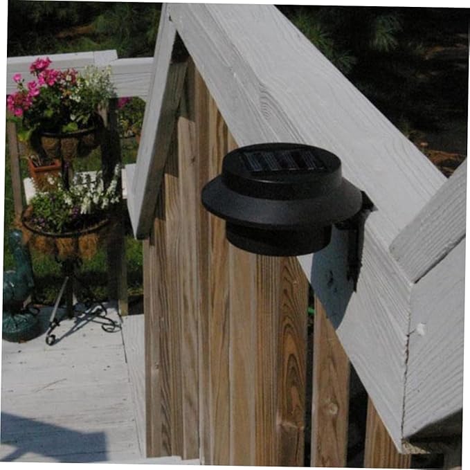 Veemoon 2pcs Solar Fence Lamp Overhead Light LED Outdoor Garden Lights Waterproof Solar Powered Lighting Tool for | Lumora
