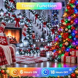 Connectable 240LED String Lights, Christmas Lights Cool White to Multicolor