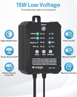 HIBOITEC RGB Deck Lights Kit with Low Voltage Transformer Timer and Photocell Sensor Outdoor IP67 Waterproof for | Lumora