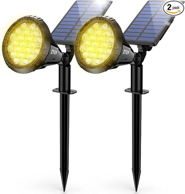 Solar Spot Lights Outdoor, 21 LEDs Solar Landscape Lights Auto On/Off with 3 Modes, IP67 Waterproof Solar Yard | Lumora