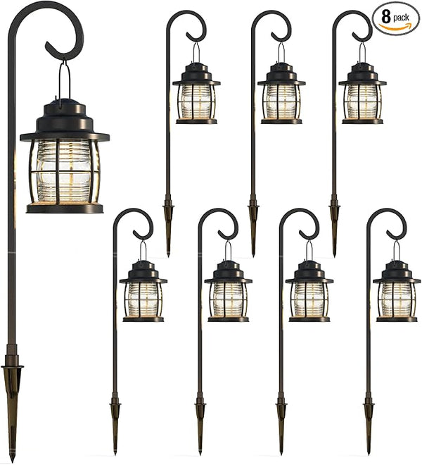 GOODSMANN Landscape Lighting Kits 8PK 12V AC Low Voltage Outdoor Hanging Path Lights 1.1W LED 32 Lumen 2900K Warm | Lumora
