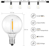 Brightown LED Outdoor String Lights Patio Lights 100FT with 104 LED Bulbs, Shatterproof Weatherproof Commercial | Lumora