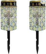 Cross Floral Solar Lights Outdoor,Solar Stake Lights Garden Lights,Waterproof Solar Lights for Outside Yard Patio | Lumora