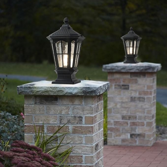 European Retro Outdoor Pillar Lights，Landscape Garden Patio Post Lamp Exter l Fence Column Head Waterproof Villa | Lumora