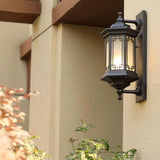Chinese Style Farmhouse Villa Exterior Wall Lamp,Outdoor Waterproof Light with Frosted S Shade Alumiexpression | Lumora