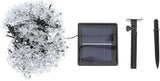 DOITOOL Solar-Powered Cherry Blossom String Lights Outdoor Flower Shape Lamp LED Multi-Color Patio Garden Festival | Lumora
