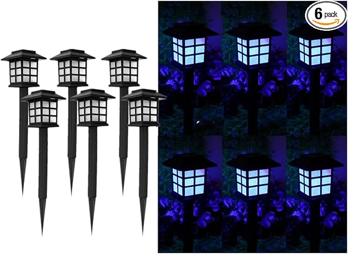 Solar Outdoor Garden Lawn Landscape Lights 6 Pack Waterproof, Outside LED Decorative Lights Landscape Lighting for | Lumora