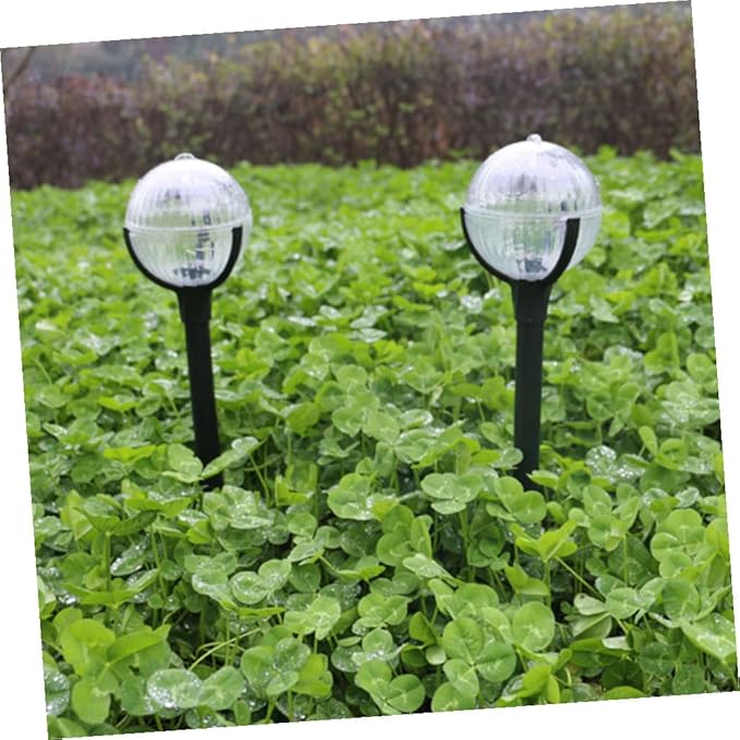 DOITOOL 2pcs Solar Lawn Lights Outdoor Garden Path LED Landscape Lamps with Color Changing Led, Solar Powered Decorative Yard Lighting for Patio and Courtyard