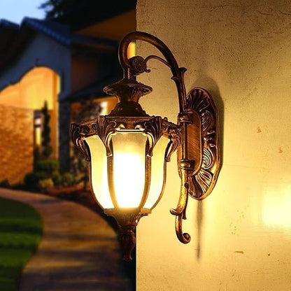 European Retro s Wall Lamp, Victoria e 27 Waterproof Garden Outdoor Patio Balcony Sconce,Led Terrace,Villa Courtyard Foyer Entrance Corridor Mounted