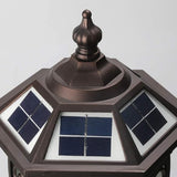 Lights Outdoor IP65 Waterproof Rainproof Victoria Solar LED Post Pillar Column Light European Antique Community | Lumora