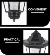 Toyvian Solar Courtyard Lawn Light Hexagonal Vintage Solar Pathway Lamp Waterproof Outdoor Garden Decorative Yellow | Lumora