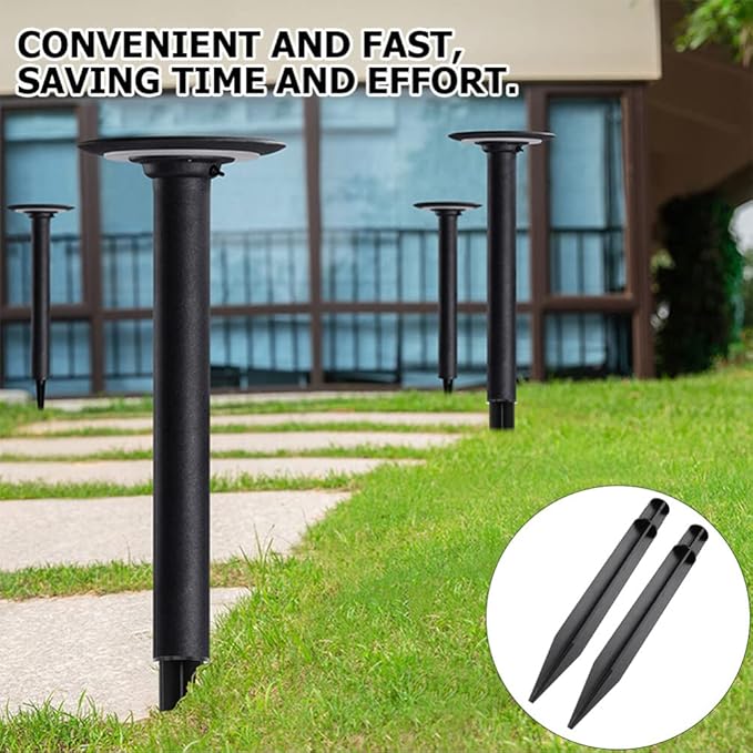 Solar Light Replacement Stakes with Extension Tubes and Connectors for Outdoor Landscaping Path Lights | Lumora