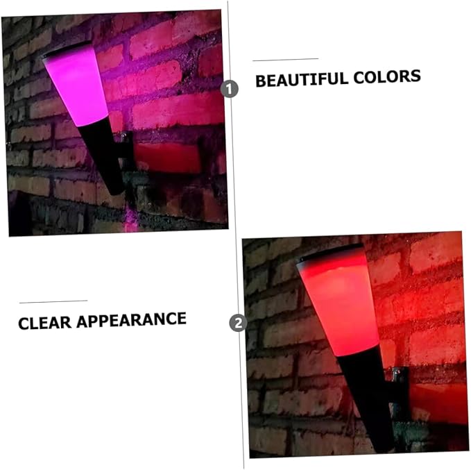 Gadpiparty Solar Pathway Light Led Courtyard Lamp for Outdoor Decoration Solar Wall Light for Garden Use Easy to Install Weather Resistant