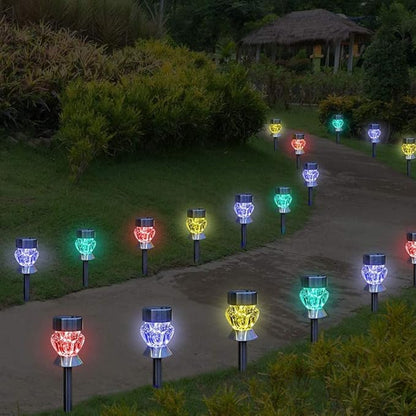 1 Set Diamond Solar Lamp Diamond-Shape Lawn Light Waterproof Garden Light Waterproof Lawn Outdoor s Led