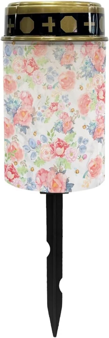 Roses Solar Lights Outdoor Waterproof Solar Garden Light Solar Powered Landscape Path Lights Auto Solar Landscape Lights for Yard Lawn Patio
