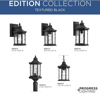 Progress Lighting P6529-31 Edition 1 Light Hanging Lantern, 7" , Black