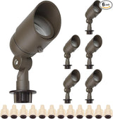 Lumina Lighting® 5W Landscape Lighting 12V Landscape Lights Low Voltage Landscape Spotlights Warm White Waterproof | Lumora