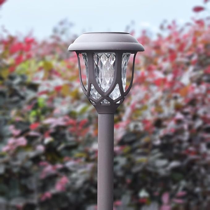 SUPVOX 2pcs Solar Outdoor Stake Lights LED Garden Lawn Lamps Warm Light Decorative Ground Plug for Pathway Patio | Lumora