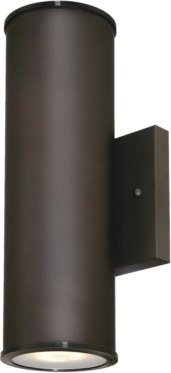Westinghouse 6315700 Mayslick Two LED Up and Down Light Outdoor Wall Fixture, Oil Rubbed Bronze Finish with Frosted | Lumora
