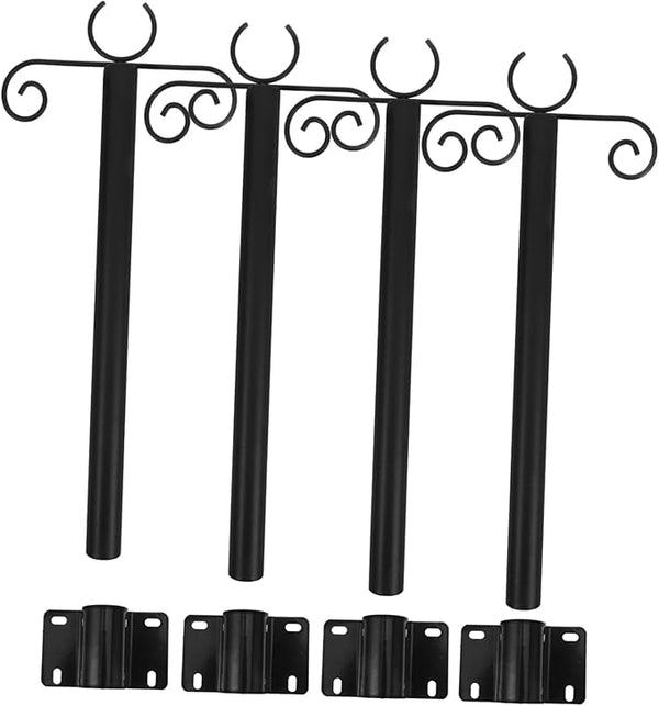1set Outdoor Hanging Poles for String Lights and Bird Feeders Heavy Duty Support Rod Easy Install for Gardens | Lumora