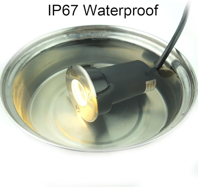 QUANS 3W Watt 12V 24V DC AC Low Voltage in Ground Well Outdoor LED Light, in-Ground Landscape Lighting Spotlight | Lumora