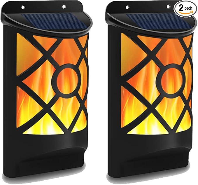 Aityvert Solar Flame Lights Outdoor, Waterproof Flickering Flame Solar Light Dark Sensor Auto On/Off 66 LED Solar | Lumora