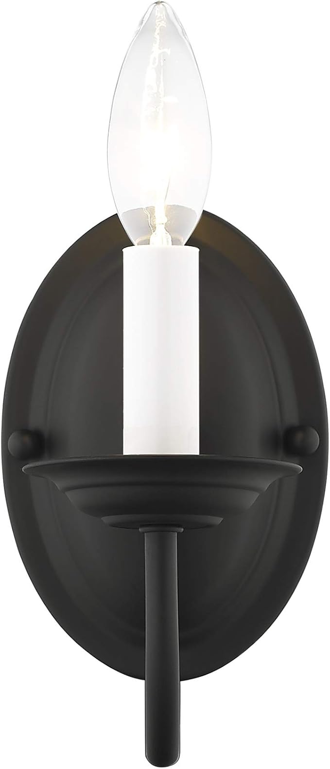 Livex Lighting 4151-04 Home Basics 1 Light Black Wall Sconce