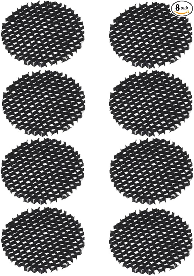 Gardenreet Aluminum Hexagonal Louver Lens for MR16 Bulb - Low Voltage Landscape Lighting Spotlight, Well Light, Down Light - Reducing Brightness and Side Glare (8 Pack)
