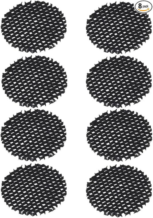 Gardenreet Aluminum Hexagonal Louver Lens for MR16 Bulb - Low Voltage Landscape Lighting Spotlight, Well Light, Down Light - Reducing Brightness and Side Glare (8 Pack)