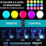 12-inch Dimmable Solar Globe Light, RGB 16 Color Changing Large Glowing Orb Light w/Remote, Waterproof Outdoor | Lumora