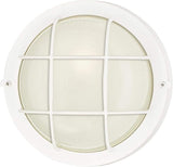 Westinghouse 6783600 One-Light Outdoor Wall Fixture, White Finish, White Glass Lens, Round | Lumora