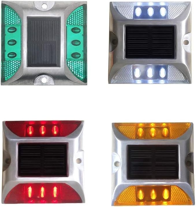 Solar Raised Pavement Marker High Brightness IP68 Waterproof Reflective Road Marker Solar Driveway Dock Lights | Lumora
