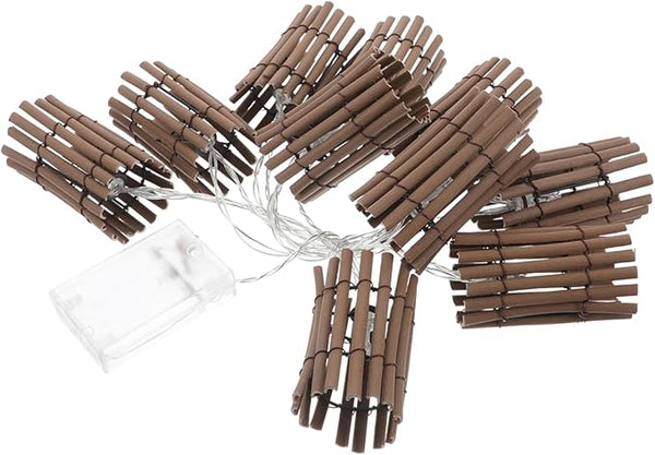 Rattan String Lights Unique Weaving Decorative Lighting for Home Cafe and Store for Indoor and Outdoor Use Lights | Lumora