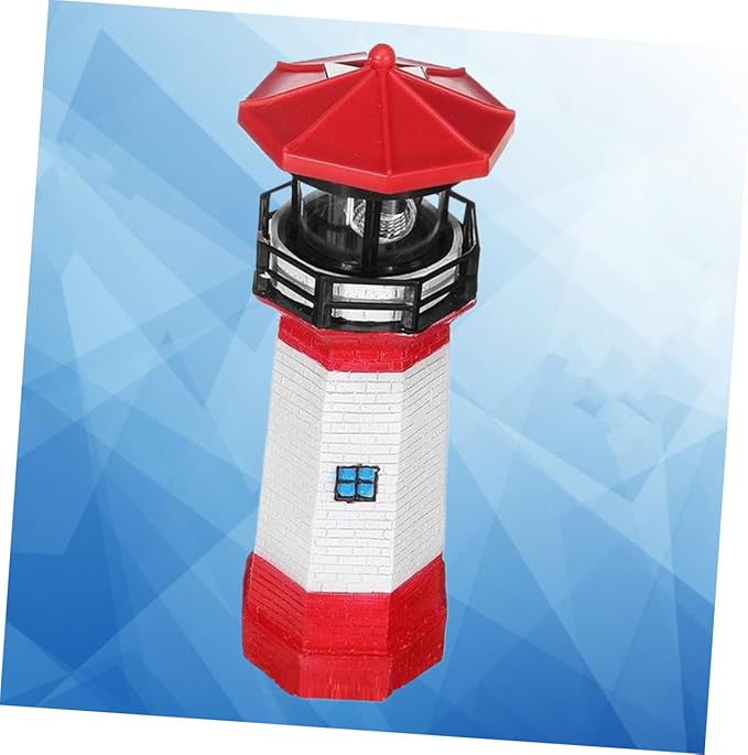 Unique Solar Rotating Lighthouse Garden Decor for Outside Landscape Light Solar Pathway Lights