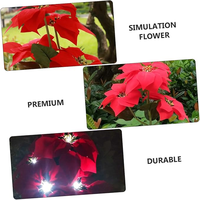 jojofuny 2pcs Solar Christmas Flower Ground Insert Lights Led Decorative Garden Lighting for Outdoor Spaces | Lumora