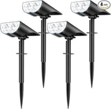 BAXIA TECHNOLOGY Solar Spot Lights Outdoor Waterproof, 3 Lighting Modes Solar Spotlights, Dusk to Dawn Spot Light | Lumora