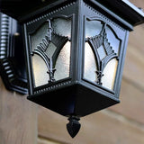 Outdoor Lamp Post Light Outdoor Glass Retro Traditional Edison Waterproof Wall Lamp Wall Fixture Vintage E27 Garden | Lumora