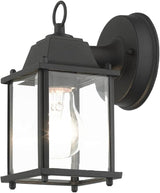 Livex Lighting 7506-14 Frontenac Traditional 1-Light Outdoor Wall Lantern with Clear Beveled Glass Shades, 8" x | Lumora