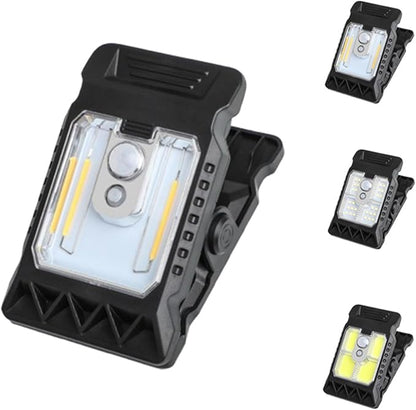 Clamp on Solar Motion Light, Clip On Solar Motion Sensor Light Outdoor, Portable,Waterproof, 3 Modes 3 Mounting Ways, Outdoor Led Lights for Fence, Wall, Garage, Patio Umbrella (#A,1PC)