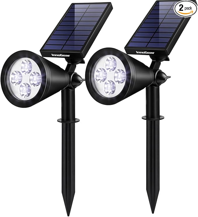 InnoGear Solar Lights Outdoor Waterproof Solar Garden Light for Outside Yard Landscape Lighting Pathway Spot Lights | Lumora
